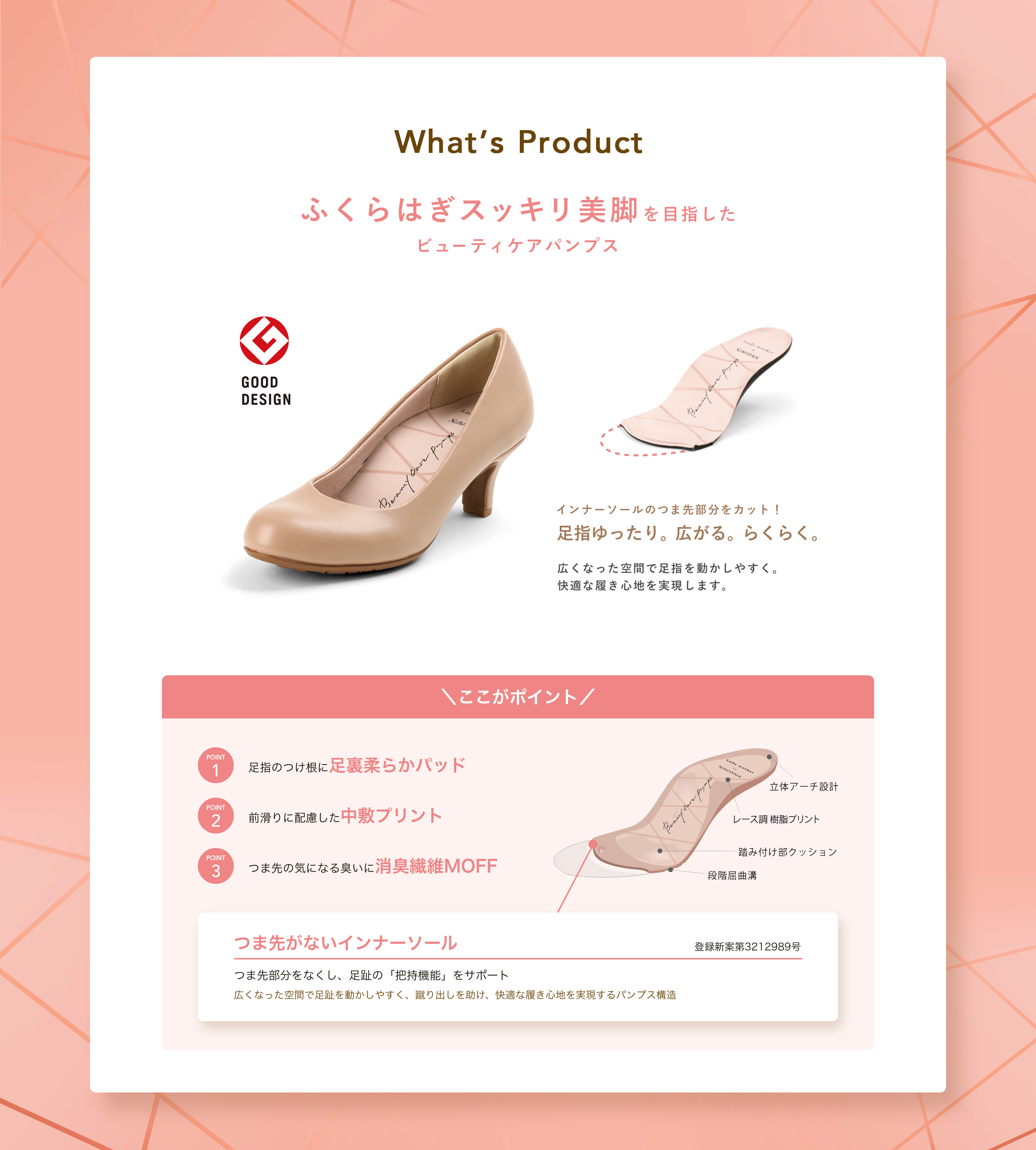 Lady Worker Slimwalk ビューティケアパンプス とairclosetのコラボレーションが実現